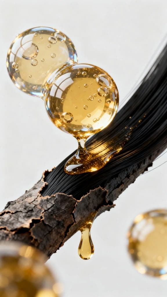The strand — Sealed along the cuticle, from the outside in, so the moisture stays put.